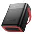 HOCO J143 Title Power Bank with Ultra Large 80,000mAh capacity, 22.5W+PD20W Fully Compatible, Dual Type-C and triple USB-A ports output, LED digital display. Indicator of fast charging. With flashlight and lamp - Black